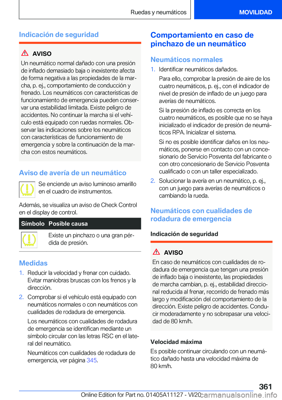 BMW 8 SERIES COUPE 2021  Manuales de Empleo (in Spanish) �I�n�d�i�c�a�c�i�
