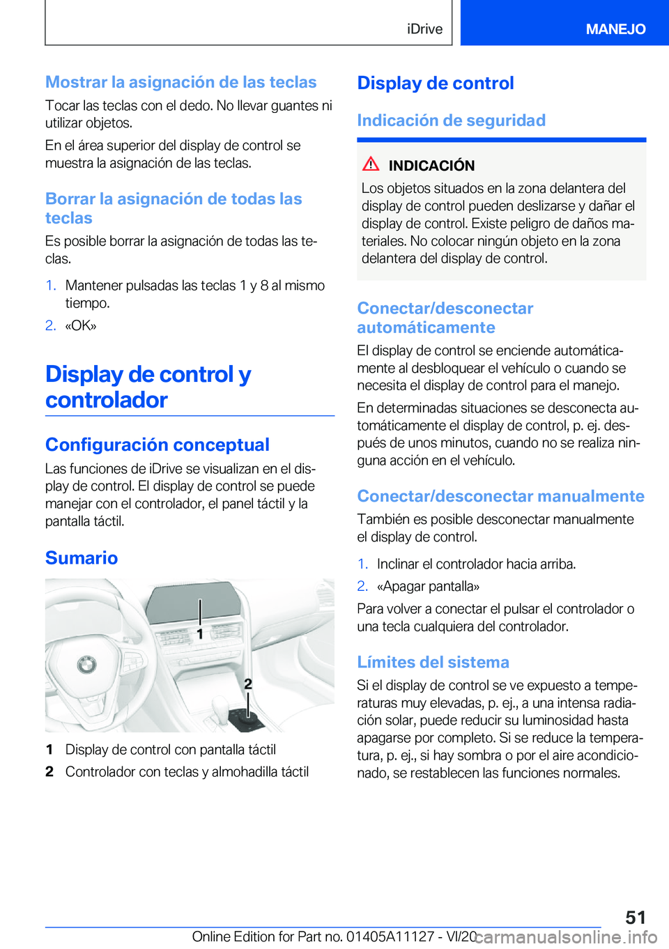 BMW 8 SERIES COUPE 2021  Manuales de Empleo (in Spanish) �M�o�s�t�r�a�r��l�a��a�s�i�g�n�a�c�i�