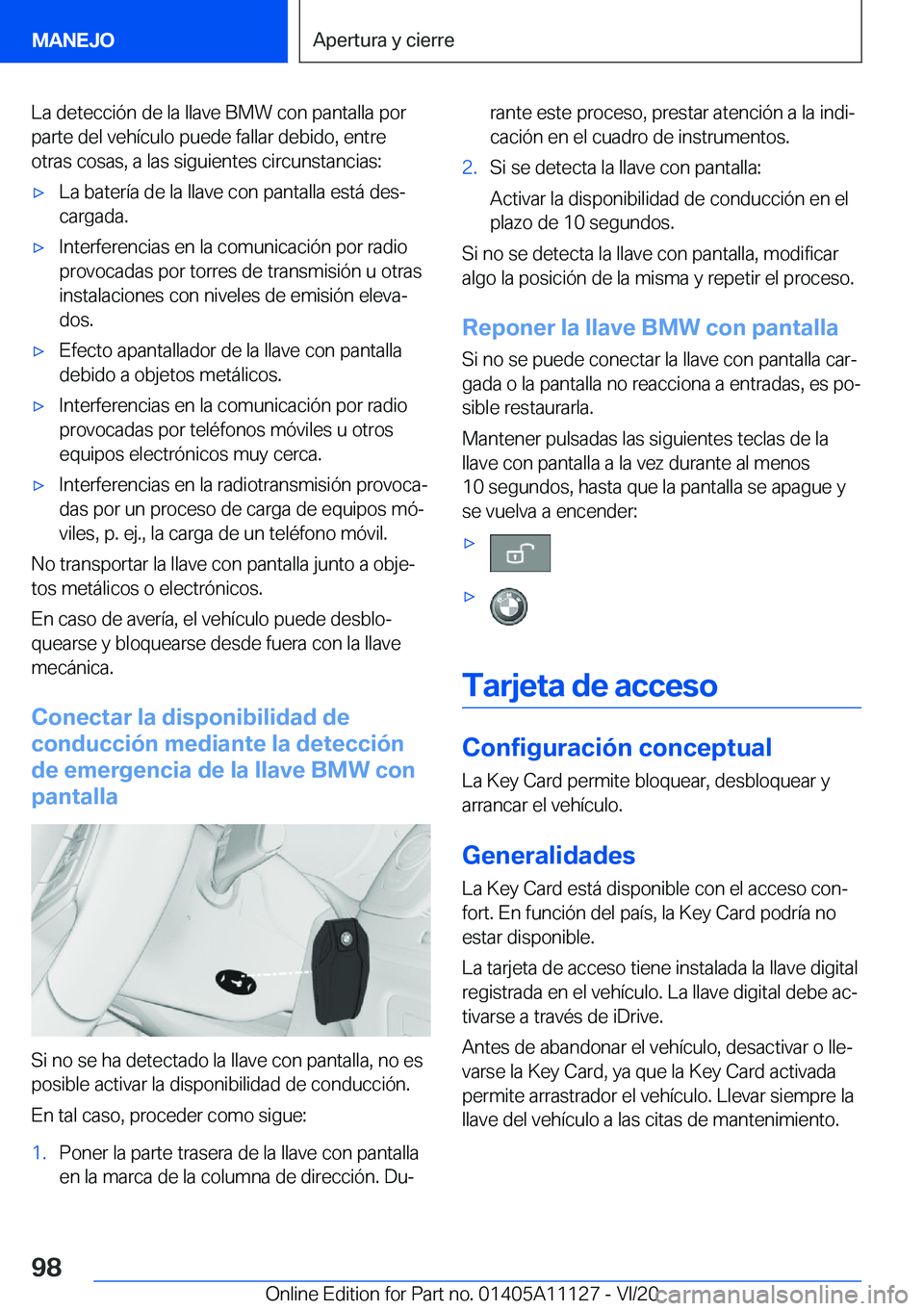 BMW 8 SERIES COUPE 2021  Manuales de Empleo (in Spanish) �L�a��d�e�t�e�c�c�i�