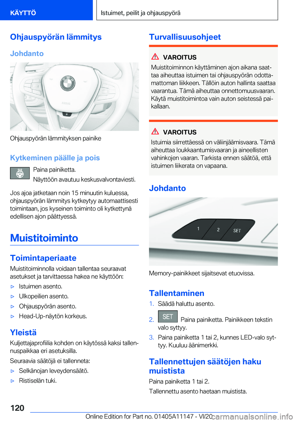 BMW 8 SERIES COUPE 2021  Omistajan Käsikirja (in Finnish) �O�h�j�a�u�s�p�y�