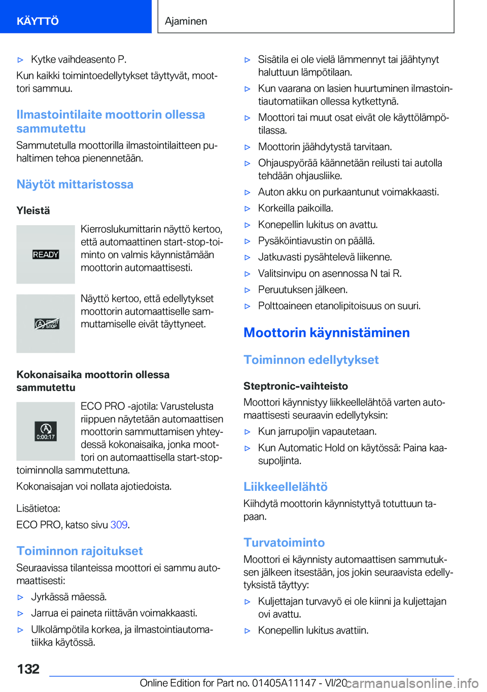 BMW 8 SERIES COUPE 2021  Omistajan Käsikirja (in Finnish) 'x�K�y�t�k�e��v�a�i�h�d�e�a�s�e�n�t�o��P�.
�K�u�n��k�a�i�k�k�i��t�o�i�m�i�n�t�o�e�d�e�l�l�y�t�y�k�s�e�t��t�