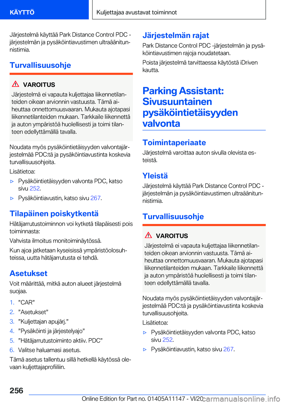 BMW 8 SERIES COUPE 2021  Omistajan Käsikirja (in Finnish) �J�
