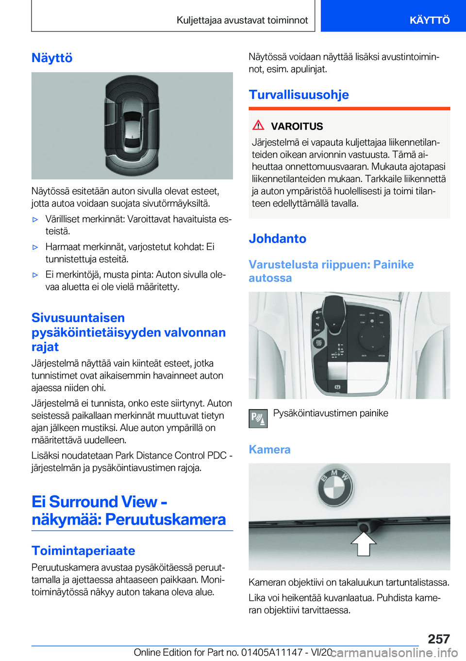 BMW 8 SERIES COUPE 2021  Omistajan Käsikirja (in Finnish) �N�