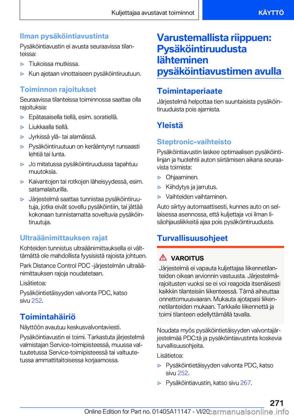 BMW 8 SERIES COUPE 2021  Omistajan Käsikirja (in Finnish) �I�l�m�a�n��p�y�s�