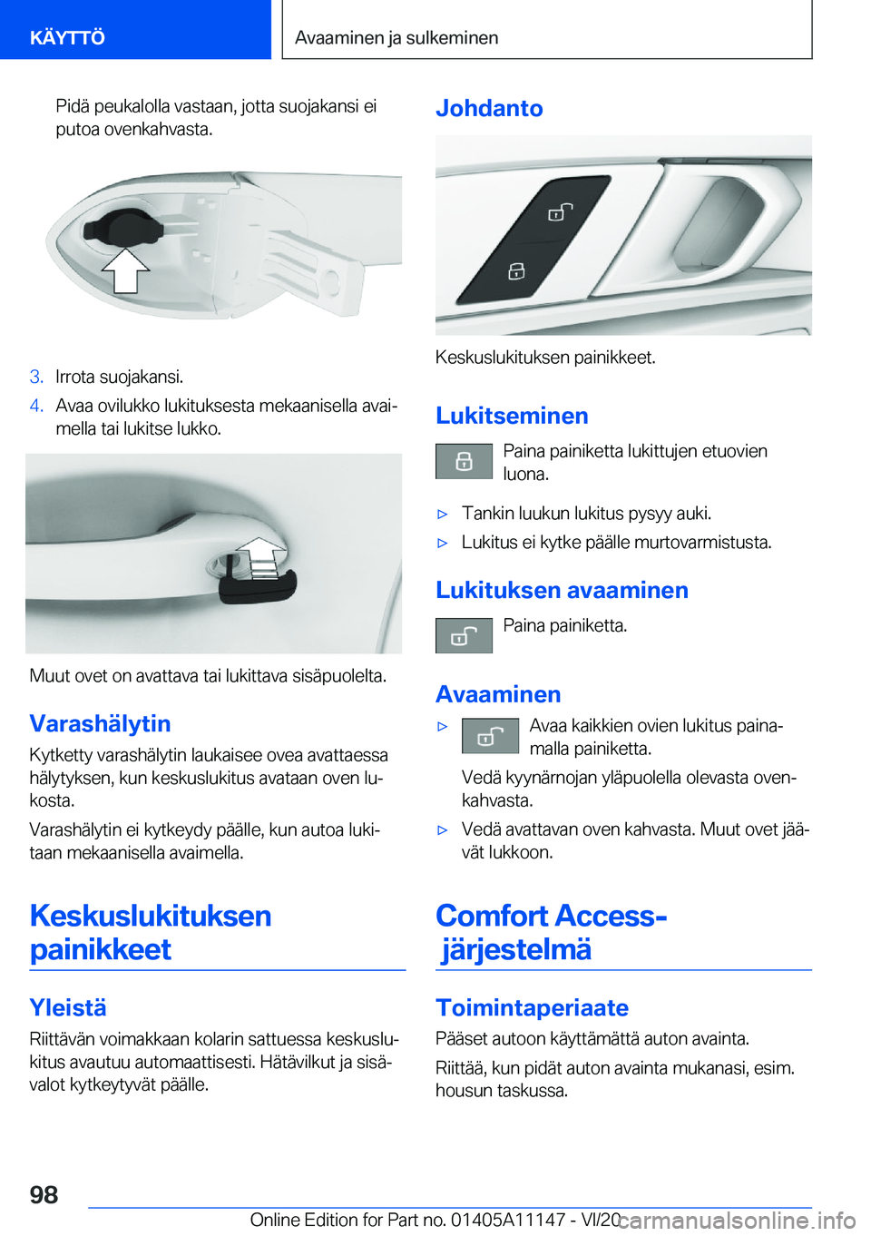 BMW 8 SERIES COUPE 2021  Omistajan Käsikirja (in Finnish) �P�i�d�
