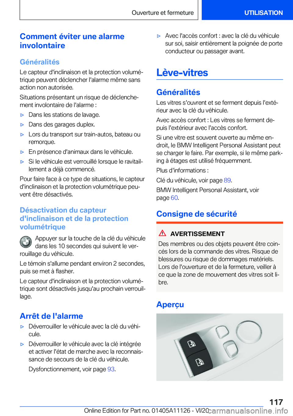BMW 8 SERIES COUPE 2021  Notices Demploi (in French) �C�o�m�m�e�n�t��é�v�i�t�e�r��u�n�e��a�l�a�r�m�e
�i�n�v�o�l�o�n�t�a�i�r�e
�G�é�n�é�r�a�l�i�t�é�s �L�e��c�a�p�t�e�u�r��d�'�i�n�c�l�i�n�a�i�s�o�n��e�t��l�a��p�r�o�t�e�c�t�i�o�n��v�o�l�u�