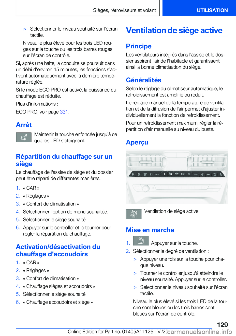 BMW 8 SERIES COUPE 2021  Notices Demploi (in French) 'x�S�é�l�e�c�t�i�o�n�n�e�r��l�e��n�i�v�e�a�u��s�o�u�h�a�i�t�é��s�u�r��l�'�é�c�r�a�n
�t�a�c�t�i�l�e�.
�N�i�v�e�a�u��l�e��p�l�u�s��é�l�e�v�é��p�o�u�r��l�e�s��t�r�o�i�s��L�E�D��