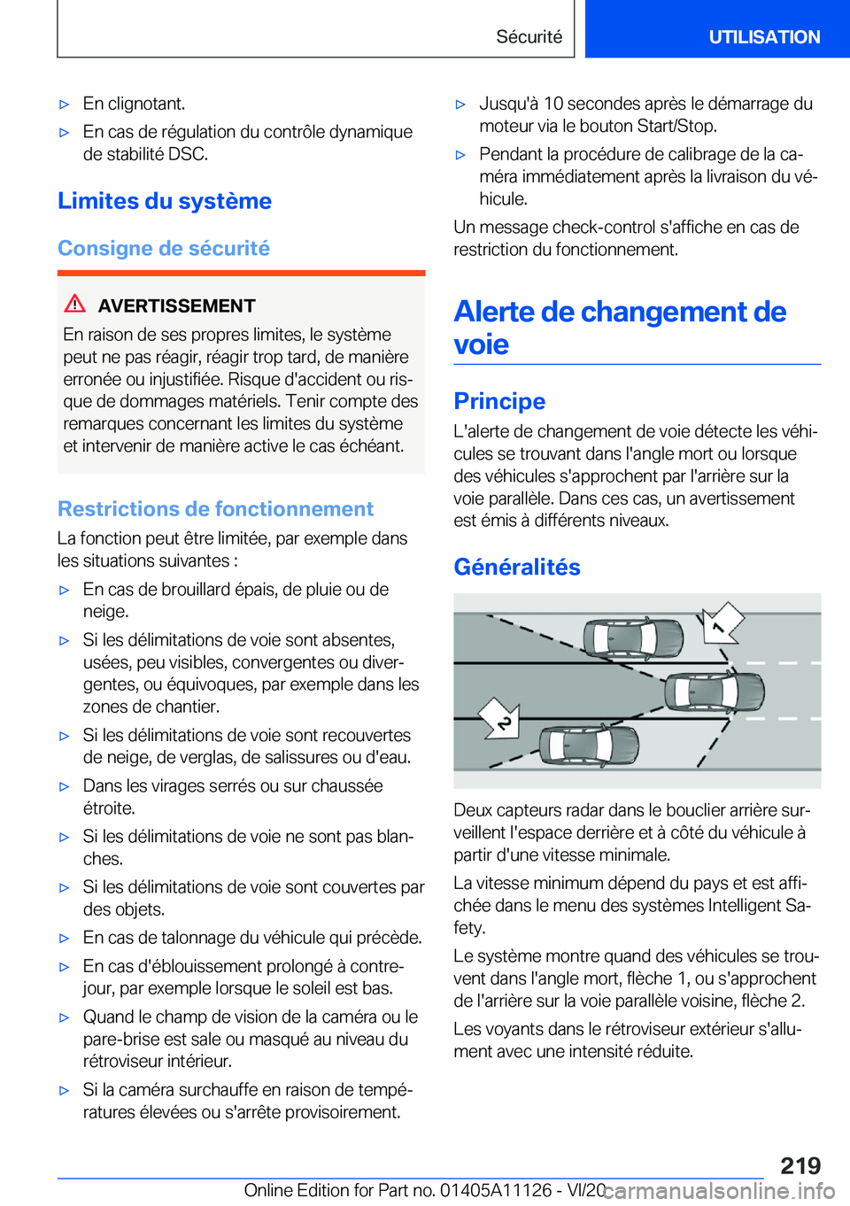 BMW 8 SERIES COUPE 2021  Notices Demploi (in French) 'x�E�n��c�l�i�g�n�o�t�a�n�t�.'x�E�n��c�a�s��d�e��r�é�g�u�l�a�t�i�o�n��d�u��c�o�n�t�r�