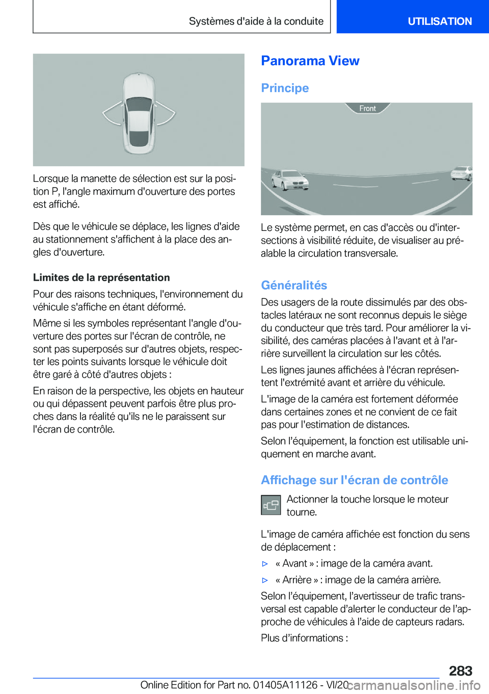 BMW 8 SERIES COUPE 2021  Notices Demploi (in French) �L�o�r�s�q�u�e��l�a��m�a�n�e�t�t�e��d�e��s�é�l�e�c�t�i�o�n��e�s�t��s�u�r��l�a��p�o�s�ij
�t�i�o�n��P�,��l�'�a�n�g�l�e��m�a�x�i�m�u�m��d�'�o�u�v�e�r�t�u�r�e��d�e�s��p�o�r�t�e�s
�