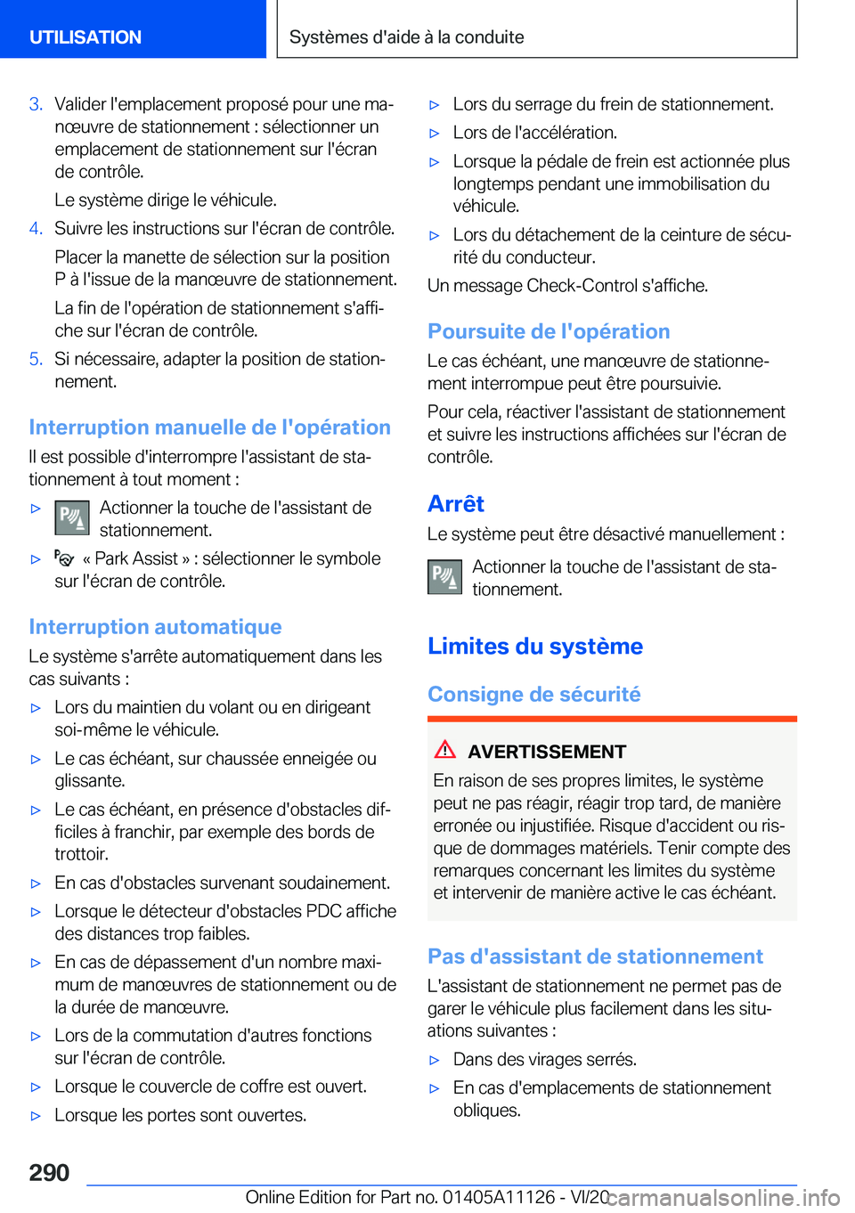 BMW 8 SERIES COUPE 2021  Notices Demploi (in French) �3�.�V�a�l�i�d�e�r��l�'�e�m�p�l�a�c�e�m�e�n�t��p�r�o�p�o�s�é��p�o�u�r��u�n�e��m�aj
�n�