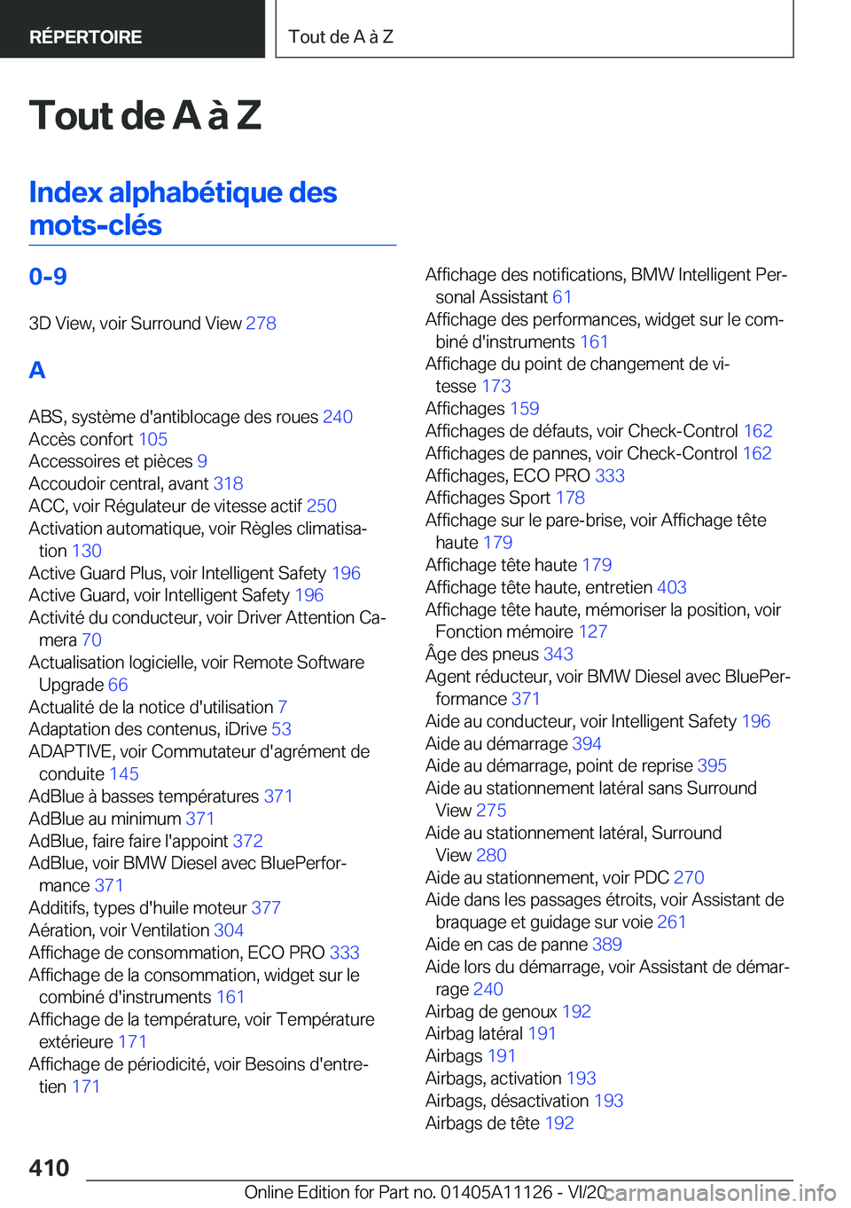 BMW 8 SERIES COUPE 2021  Notices Demploi (in French) �T�o�u�t��d�e��A��