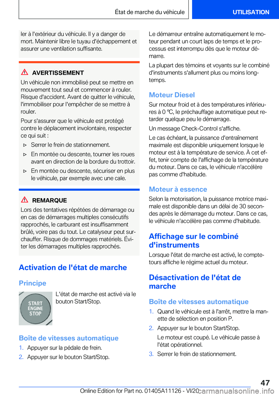 BMW 8 SERIES COUPE 2021  Notices Demploi (in French) �l�e�r��