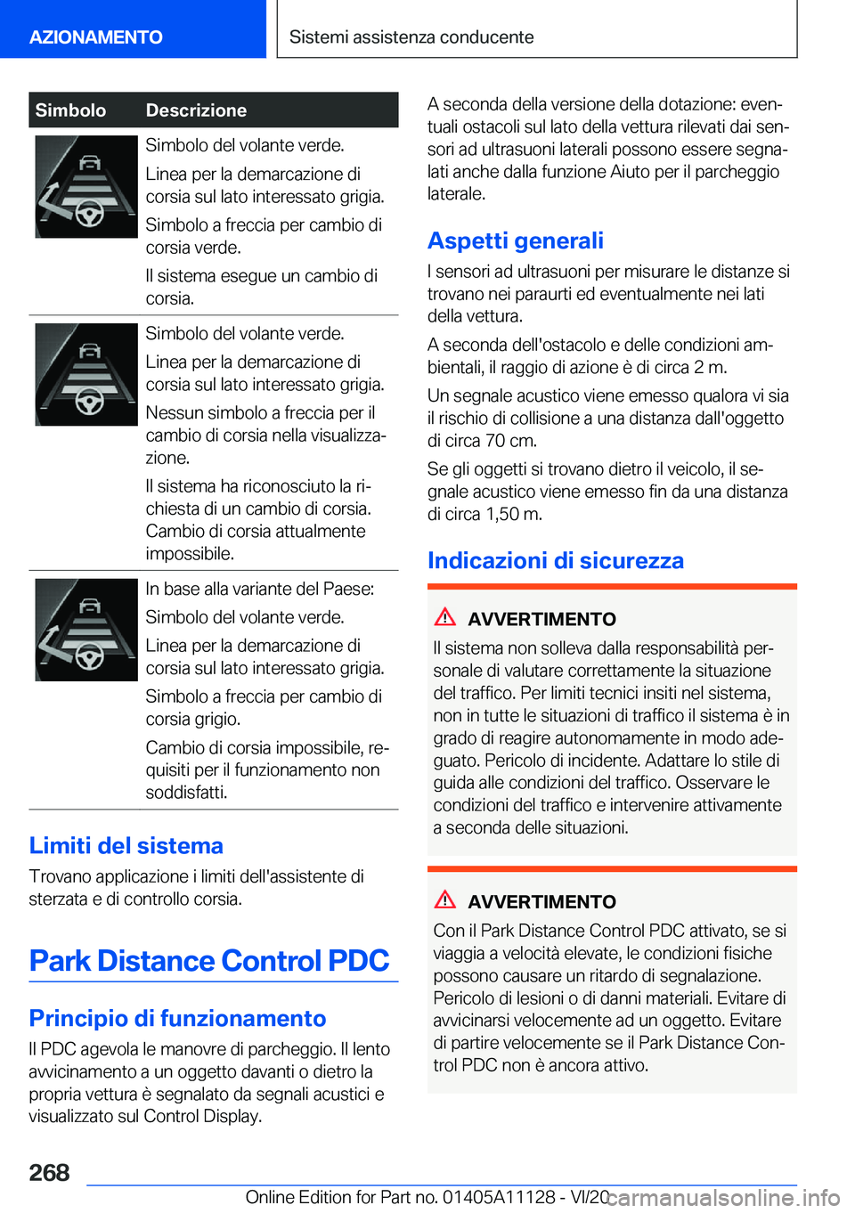BMW 8 SERIES COUPE 2021  Libretti Di Uso E manutenzione (in Italian) �S�i�m�b�o�l�o�D�e�s�c�r�i�z�i�o�n�e�S�i�m�b�o�l�o��d�e�l��v�o�l�a�n�t�e��v�e�r�d�e�.
�L�i�n�e�a��p�e�r��l�a��d�e�m�a�r�c�a�z�i�o�n�e��d�i
�c�o�r�s�i�a��s�u�l��l�a�t�o��i�n�t�e�r�e�s�s�a�t�o