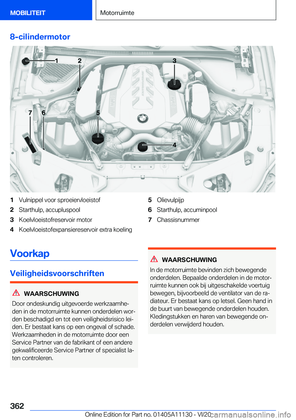 BMW 8 SERIES COUPE 2021  Instructieboekjes (in Dutch) �8�-�c�i�l�i�n�d�e�r�m�o�t�o�r�1�V�u�l�n�i�p�p�e�l��v�o�o�r��s�p�r�o�e�i�e�r�v�l�o�e�i�s�t�o�f�2�S�t�a�r�t�h�u�l�p�,��a�c�c�u�p�l�u�s�p�o�o�l�3�K�o�e�l�v�l�o�e�i�s�t�o�f�r�e�s�e�r�v�o�i�r��m�o�t�o
