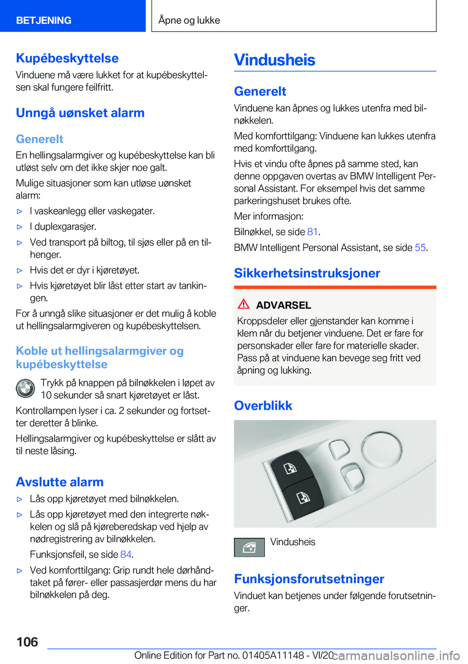 BMW 8 SERIES COUPE 2021  InstruksjonsbØker (in Norwegian) �K�u�p�