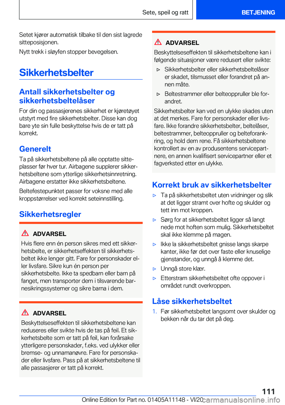 BMW 8 SERIES COUPE 2021  InstruksjonsbØker (in Norwegian) �S�e�t�e�t��k�j�