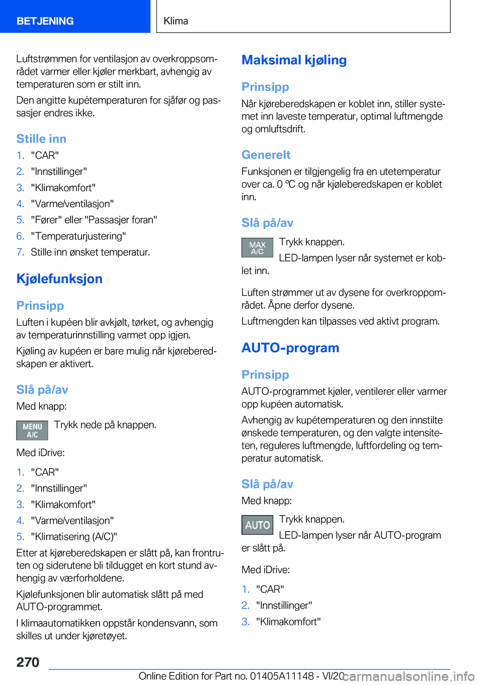 BMW 8 SERIES COUPE 2021  InstruksjonsbØker (in Norwegian) �L�u�f�t�s�t�r�
