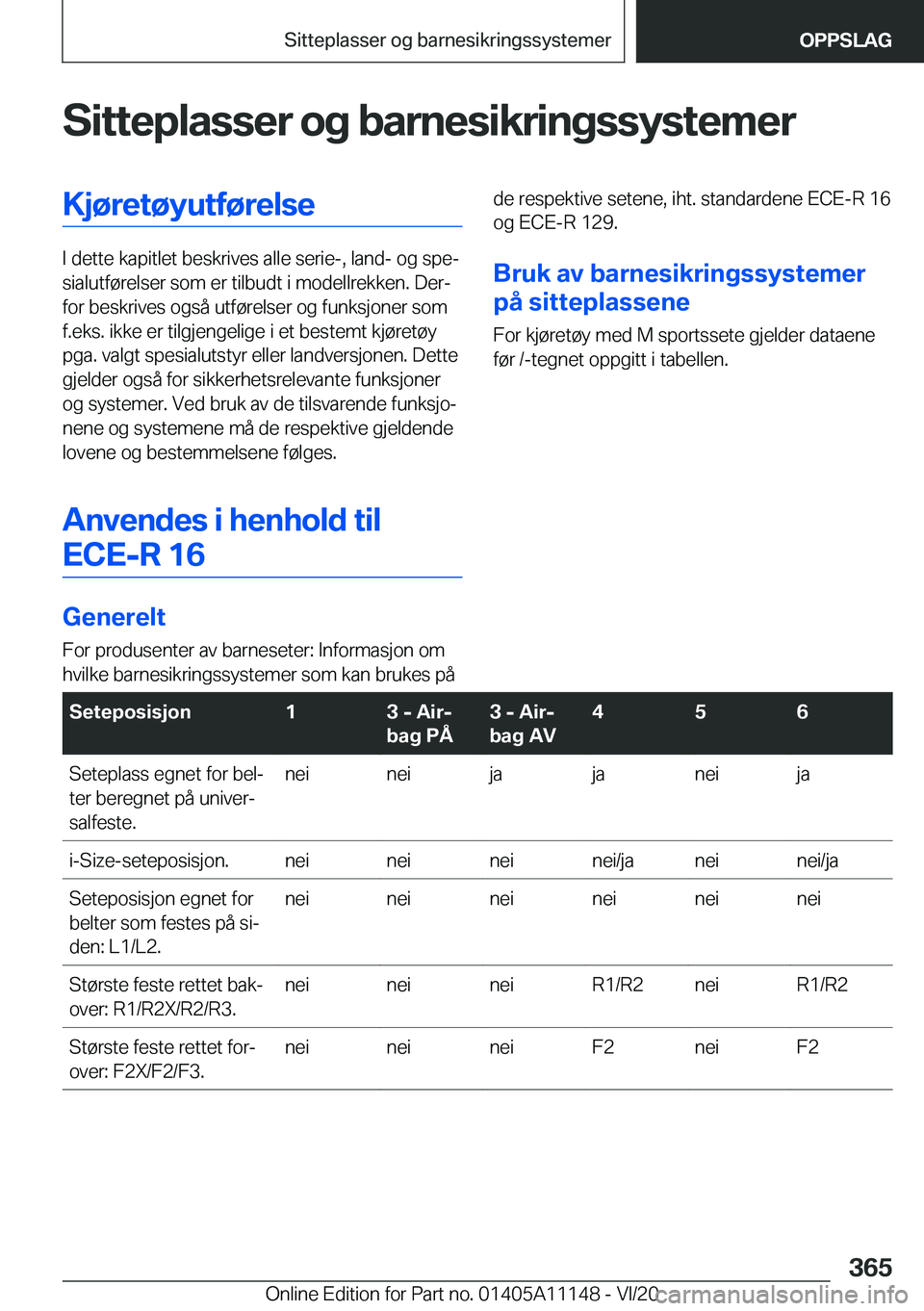 BMW 8 SERIES COUPE 2021  InstruksjonsbØker (in Norwegian) �S�i�t�t�e�p�l�a�s�s�e�r��o�g��b�a�r�n�e�s�i�k�r�i�n�g�s�s�y�s�t�e�m�e�r�K�j�
