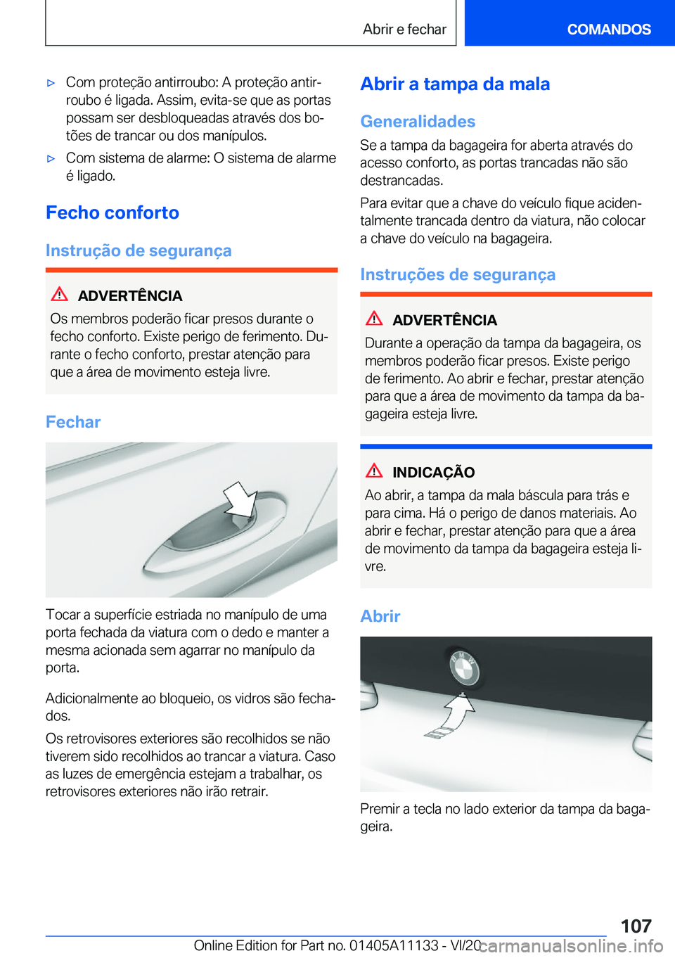 BMW 8 SERIES COUPE 2021  Manual do condutor (in Portuguese) 'x�C�o�m��p�r�o�t�e�