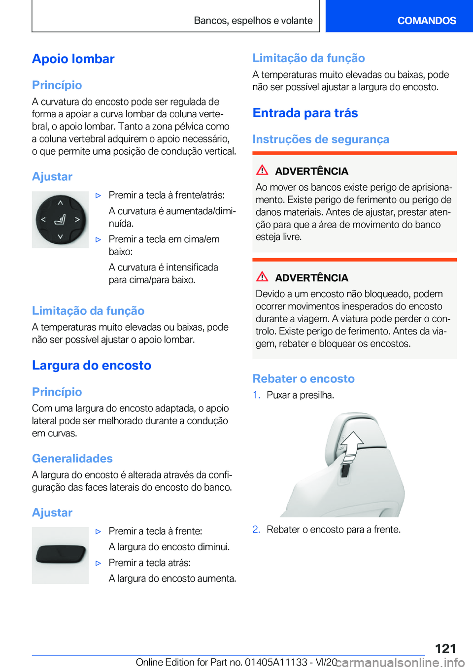 BMW 8 SERIES COUPE 2021  Manual do condutor (in Portuguese) �A�p�o�i�o��l�o�m�b�a�r�P�r�i�n�c�