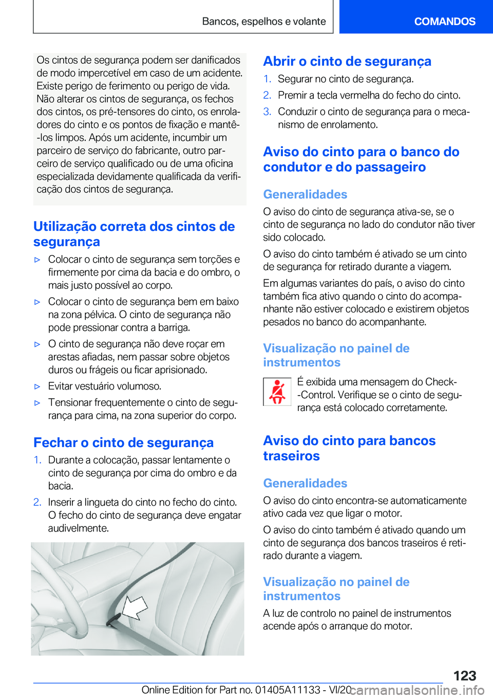 BMW 8 SERIES COUPE 2021  Manual do condutor (in Portuguese) �O�s��c�i�n�t�o�s��d�e��s�e�g�u�r�a�n�