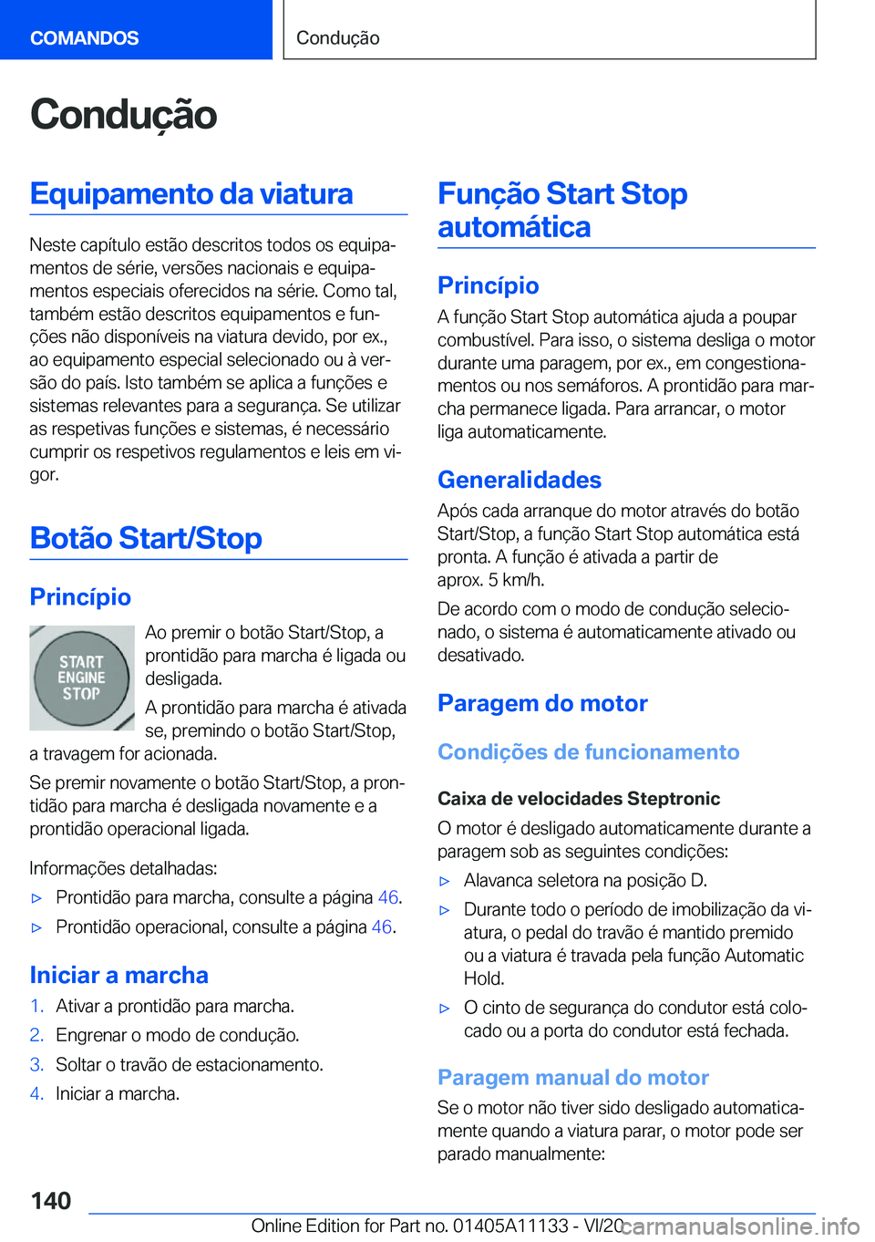 BMW 8 SERIES COUPE 2021  Manual do condutor (in Portuguese) �C�o�n�d�u�
