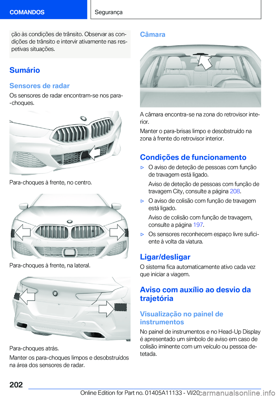 BMW 8 SERIES COUPE 2021  Manual do condutor (in Portuguese) �