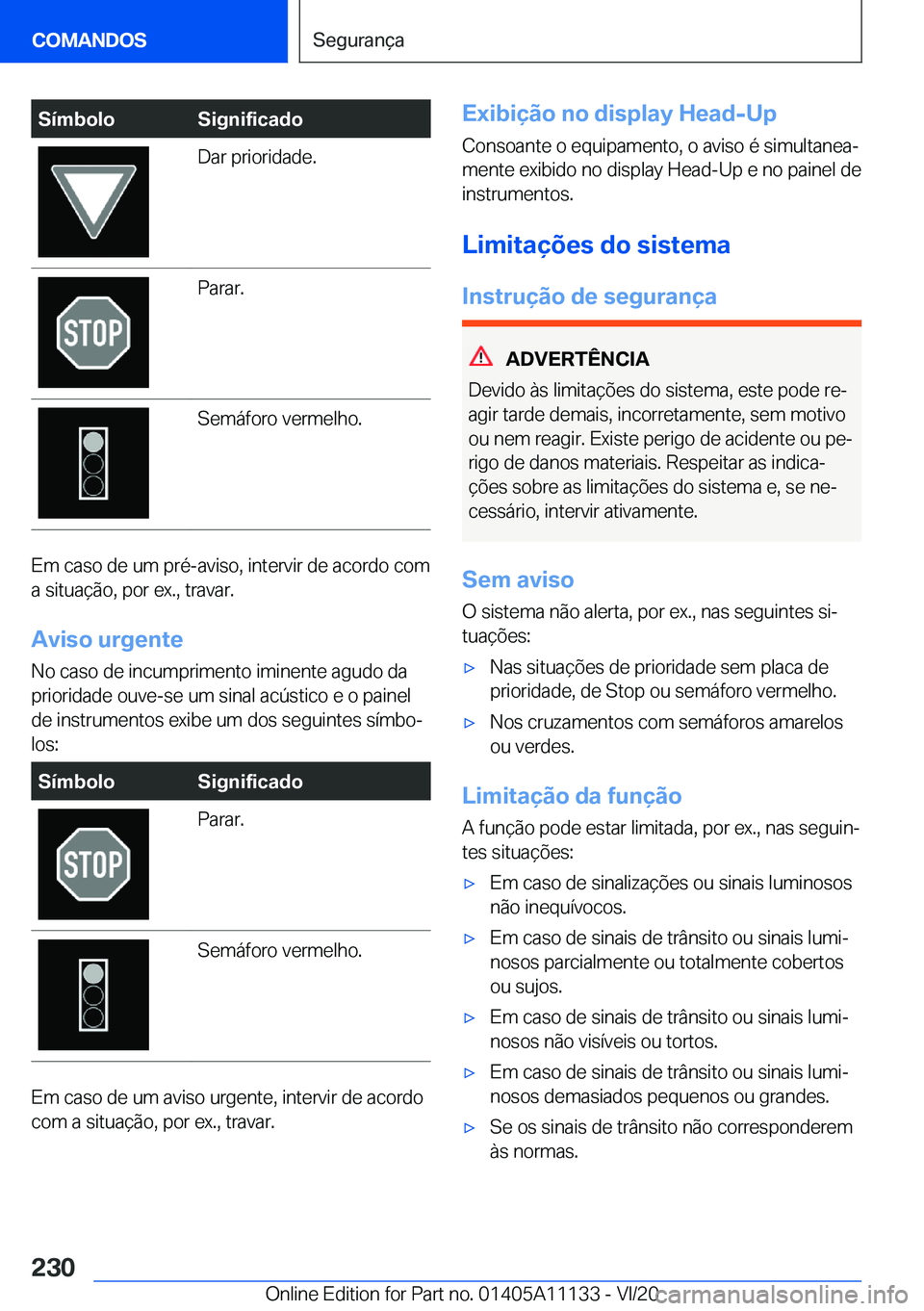 BMW 8 SERIES COUPE 2021  Manual do condutor (in Portuguese) �S�