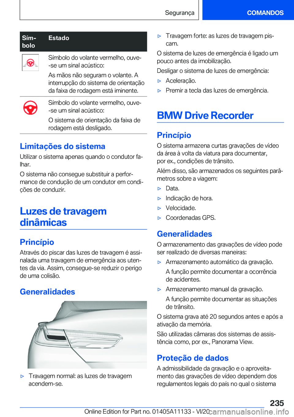 BMW 8 SERIES COUPE 2021  Manual do condutor (in Portuguese) �S�
