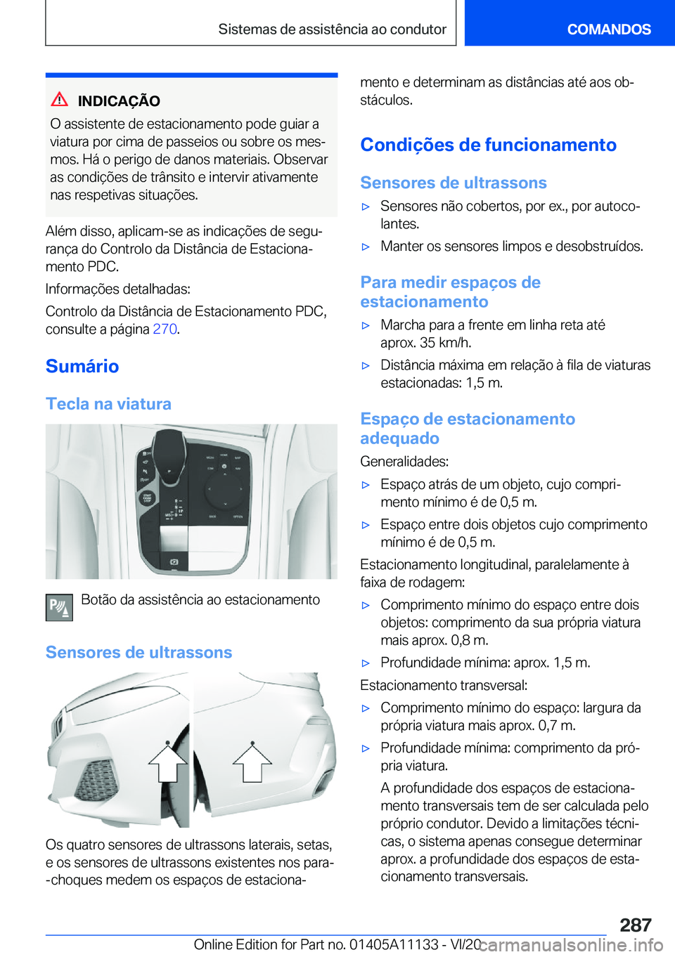 BMW 8 SERIES COUPE 2021  Manual do condutor (in Portuguese) �I�N�D�I�C�A�