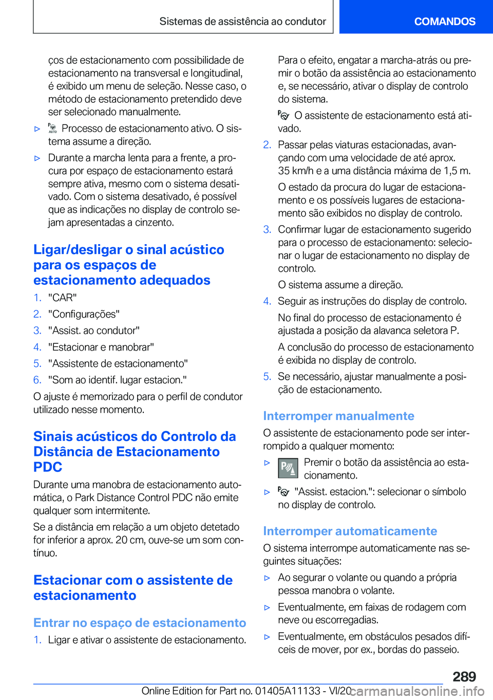 BMW 8 SERIES COUPE 2021  Manual do condutor (in Portuguese) �