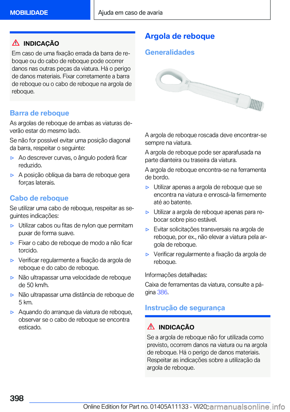 BMW 8 SERIES COUPE 2021  Manual do condutor (in Portuguese) �I�N�D�I�C�A�