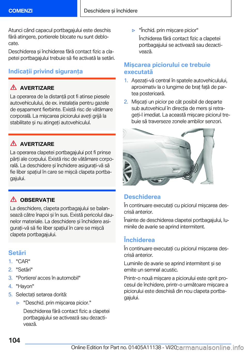 BMW 8 SERIES COUPE 2021  Ghiduri De Utilizare (in Romanian) �A�t�u�n�c�i��c�