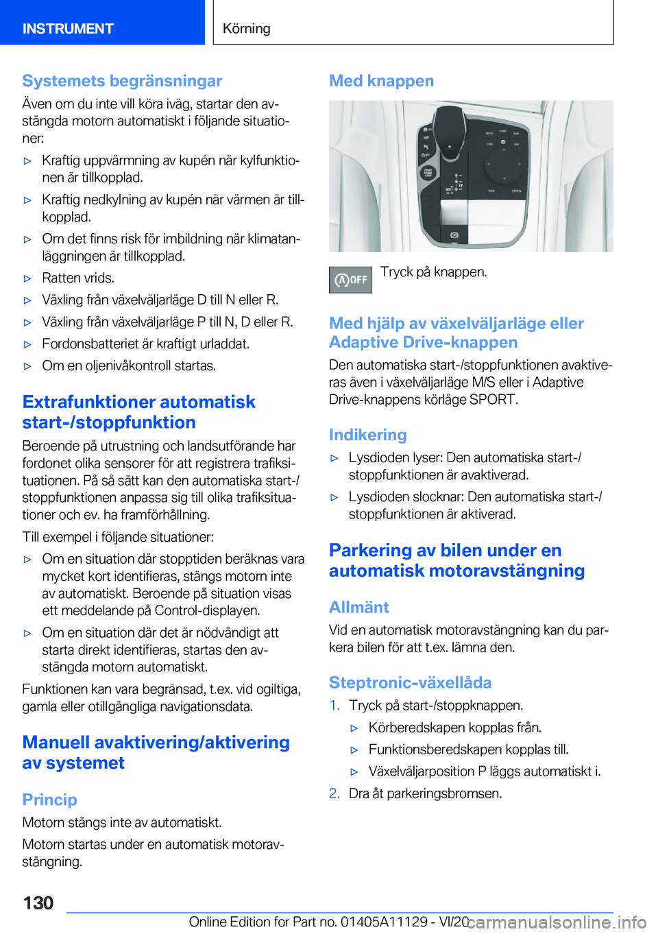 BMW 8 SERIES COUPE 2021  InstruktionsbÖcker (in Swedish) �S�y�s�t�e�m�e�t�s��b�e�g�r�ä�n�s�n�i�n�g�a�r�Ä�v�e�n��o�m��d�u��i�n�t�e��v�i�l�l��k�