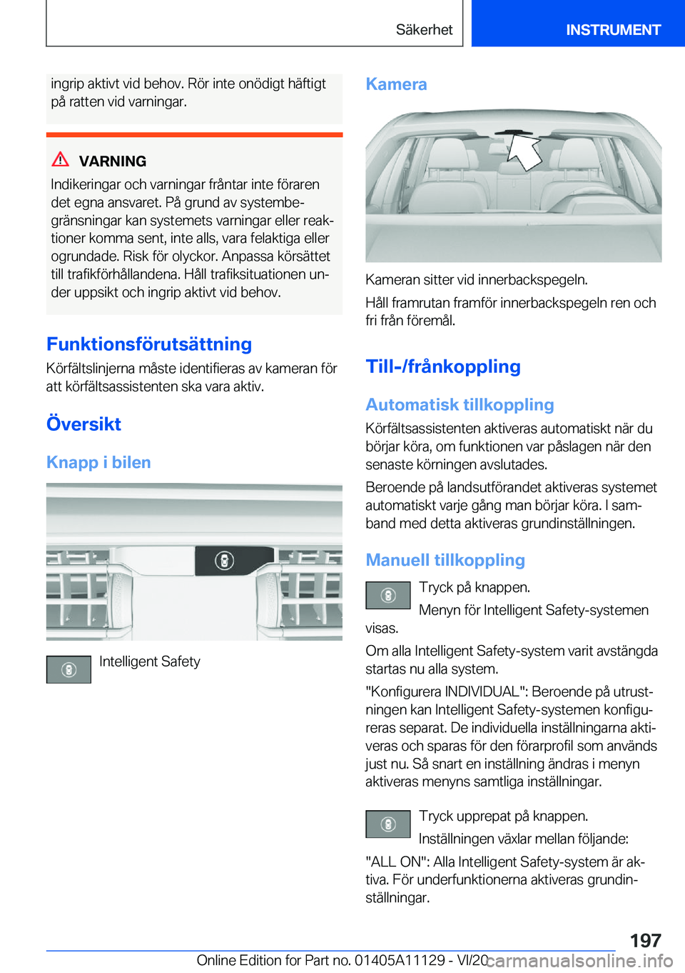 BMW 8 SERIES COUPE 2021  InstruktionsbÖcker (in Swedish) �i�n�g�r�i�p��a�k�t�i�v�t��v�i�d��b�e�h�o�v�.��R�