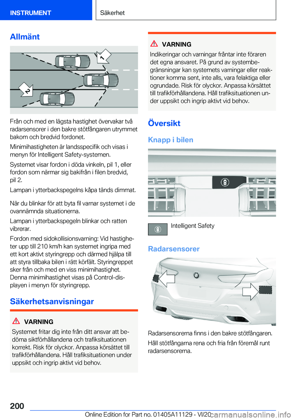 BMW 8 SERIES COUPE 2021  InstruktionsbÖcker (in Swedish) �A�l�l�m�ä�n�t
�F�r�å�n��o�c�h��m�e�d��e�n��l�ä�g�s�t�a��h�a�s�t�i�g�h�e�t��