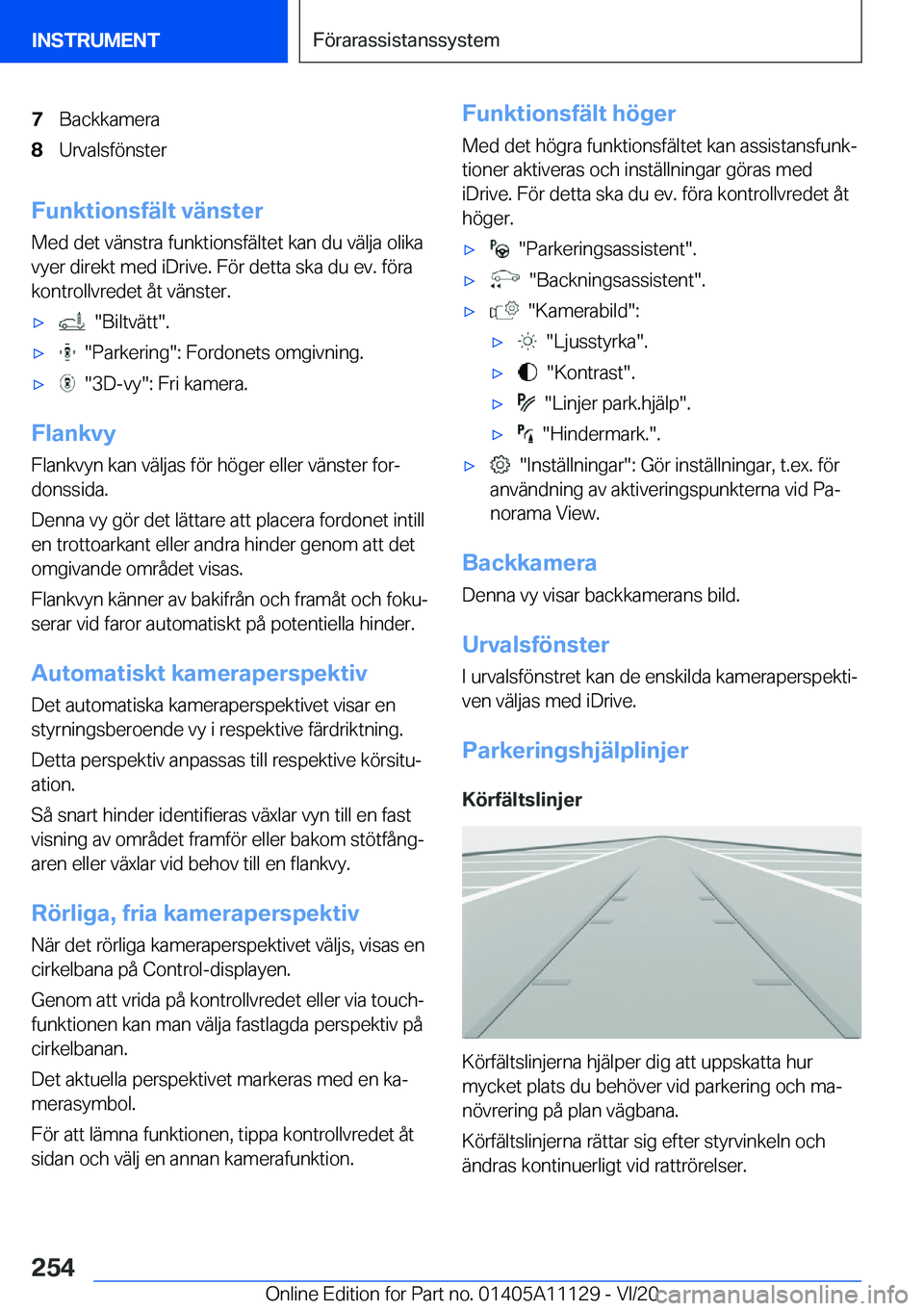 BMW 8 SERIES COUPE 2021  InstruktionsbÖcker (in Swedish) �7�B�a�c�k�k�a�m�e�r�a�8�U�r�v�a�l�s�f�