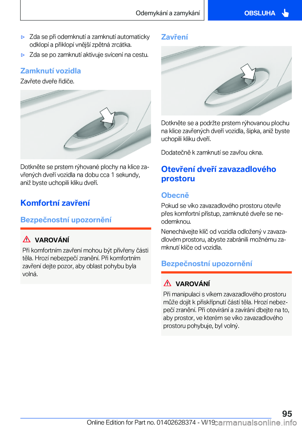 BMW 8 SERIES COUPE 2020  Návod na použití (in Czech) x�Z�d�a��s�e��p�i��o�d�e�m�k�n�u�t�
