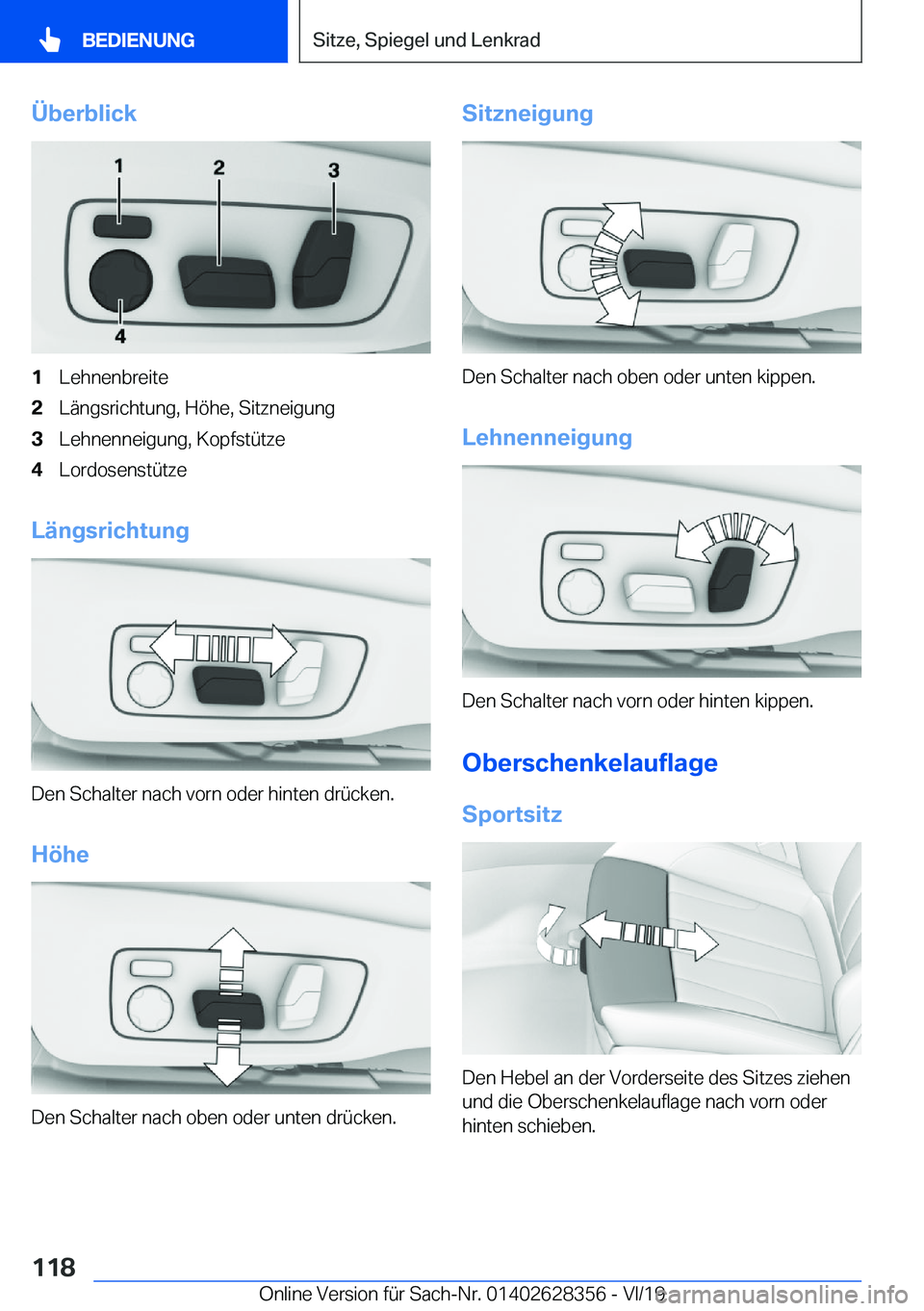 BMW 8 SERIES COUPE 2020  Betriebsanleitungen (in German) �