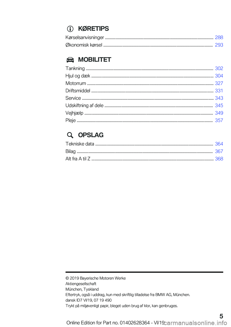 BMW 8 SERIES COUPE 2020  InstruktionsbØger (in Danish) �K�