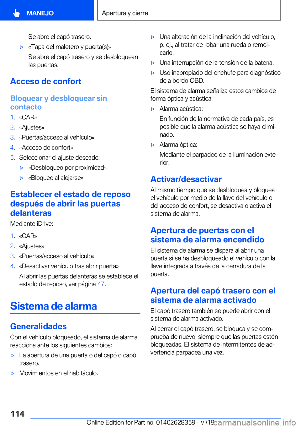 BMW 8 SERIES COUPE 2020  Manuales de Empleo (in Spanish) �S�e��a�b�r�e��e�l��c�a�p�