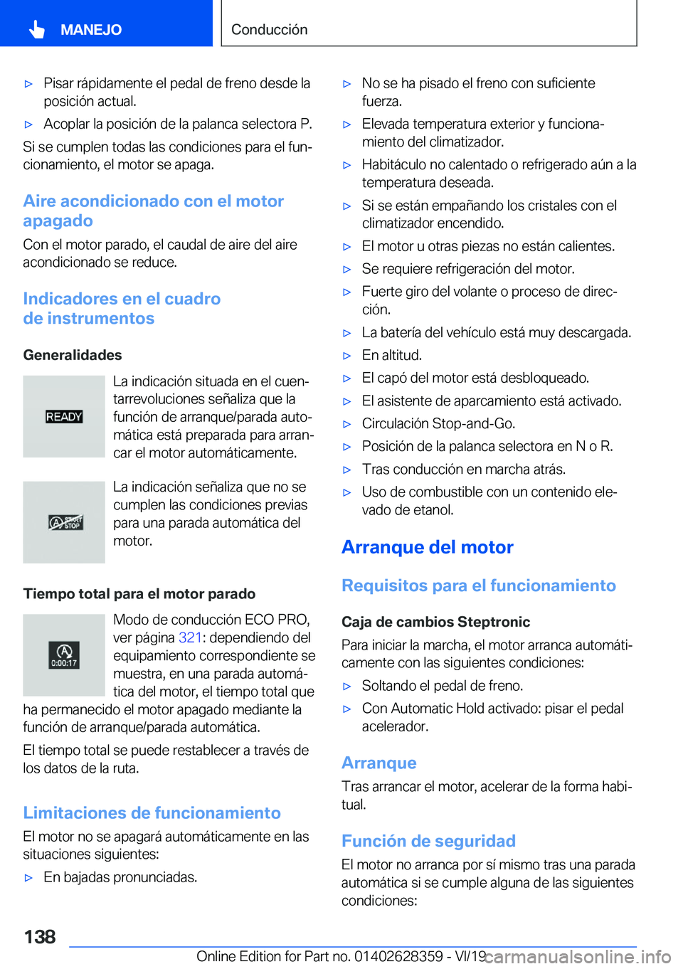 BMW 8 SERIES COUPE 2020  Manuales de Empleo (in Spanish) x�P�i�s�a�r��r�