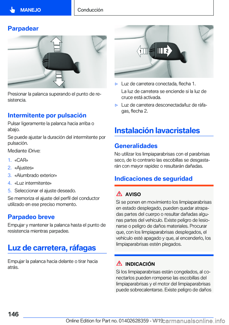 BMW 8 SERIES COUPE 2020  Manuales de Empleo (in Spanish) �P�a�r�p�a�d�e�a�r
�P�r�e�s�i�o�n�a�r��l�a��p�a�l�a�n�c�a��s�u�p�e�r�a�n�d�o��e�l��p�u�n�t�o��d�e��r�eª�s�i�s�t�e�n�c�i�a�.
�I�n�t�e�r�m�i�t�e�n�t�e��p�o�r��p�u�l�s�a�c�i�