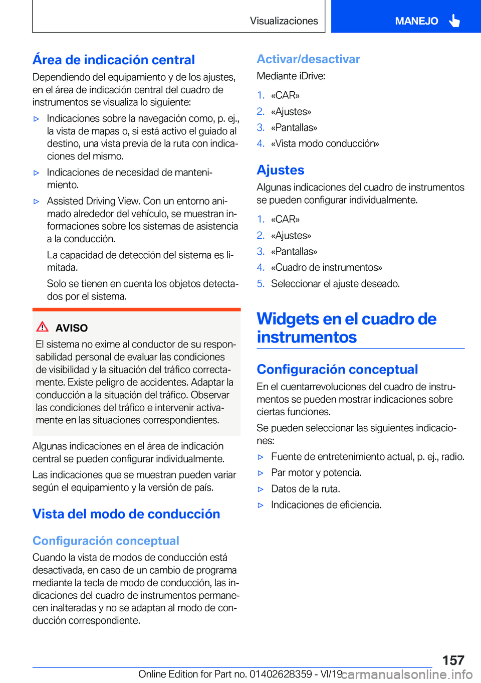 BMW 8 SERIES COUPE 2020  Manuales de Empleo (in Spanish) �