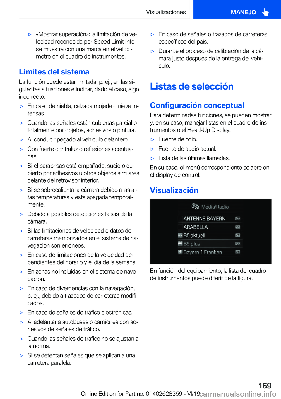 BMW 8 SERIES COUPE 2020  Manuales de Empleo (in Spanish) x�«�M�o�s�t�r�a�r��s�u�p�e�r�a�c�i�