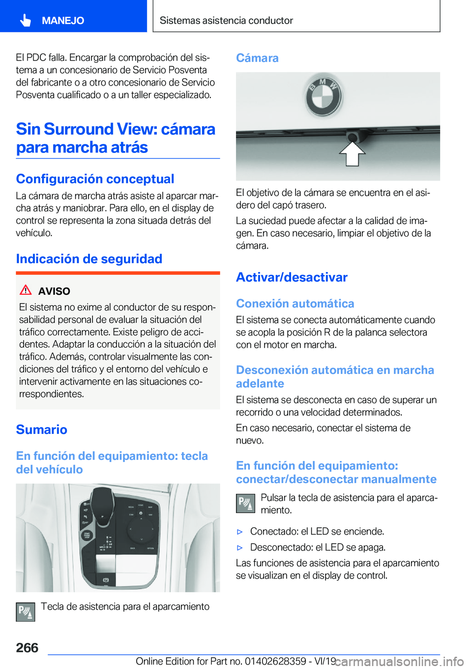 BMW 8 SERIES COUPE 2020  Manuales de Empleo (in Spanish) �E�l��P�D�C��f�a�l�l�a�.��E�n�c�a�r�g�a�r��l�a��c�o�m�p�r�o�b�a�c�i�