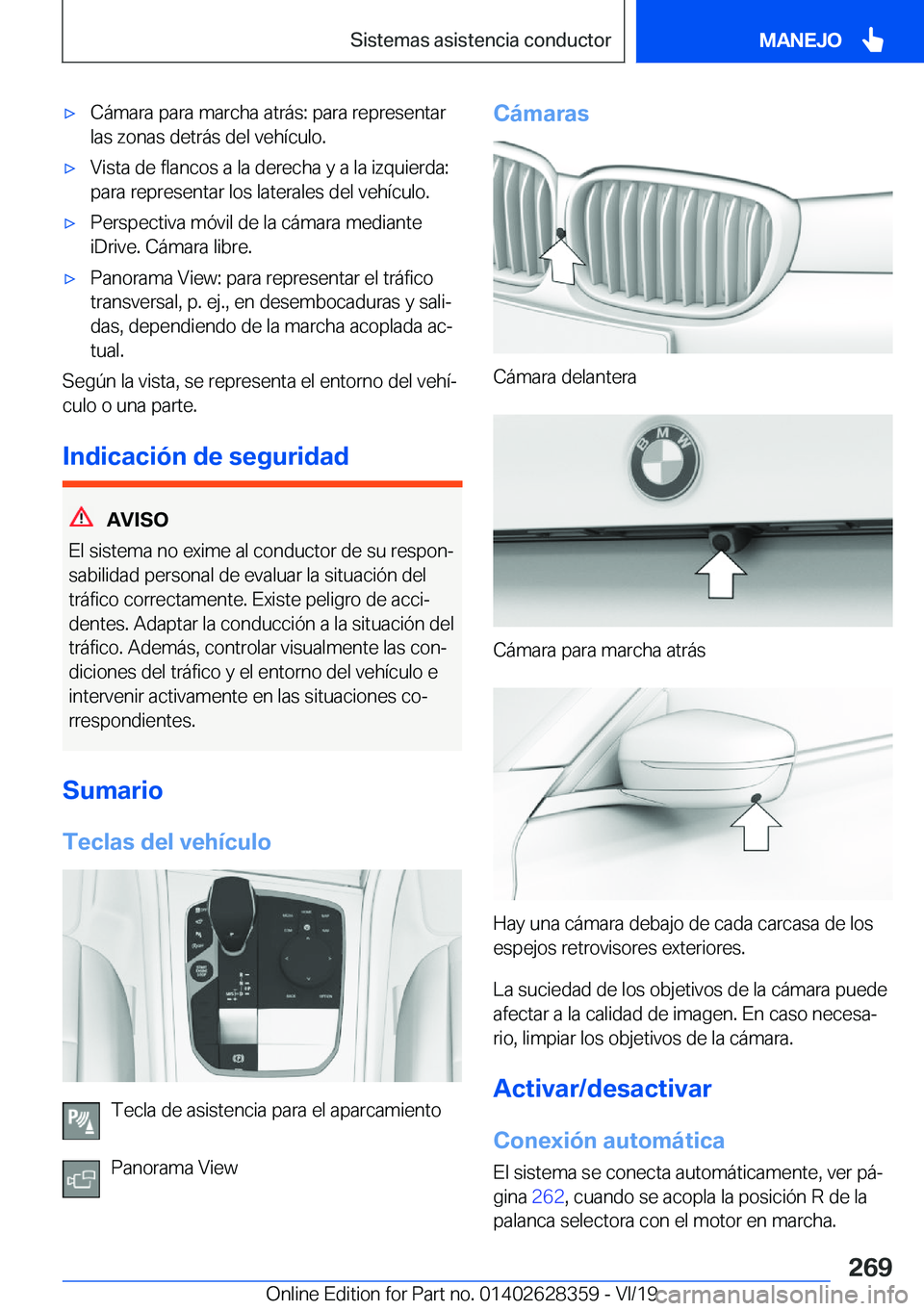 BMW 8 SERIES COUPE 2020  Manuales de Empleo (in Spanish) x�C�