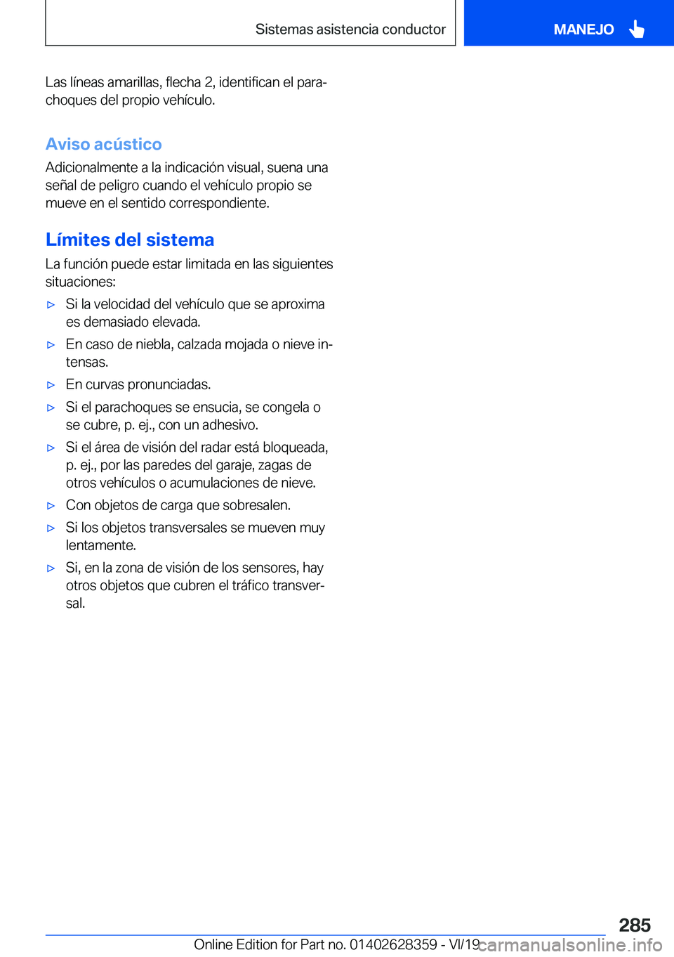 BMW 8 SERIES COUPE 2020  Manuales de Empleo (in Spanish) �L�a�s��l�