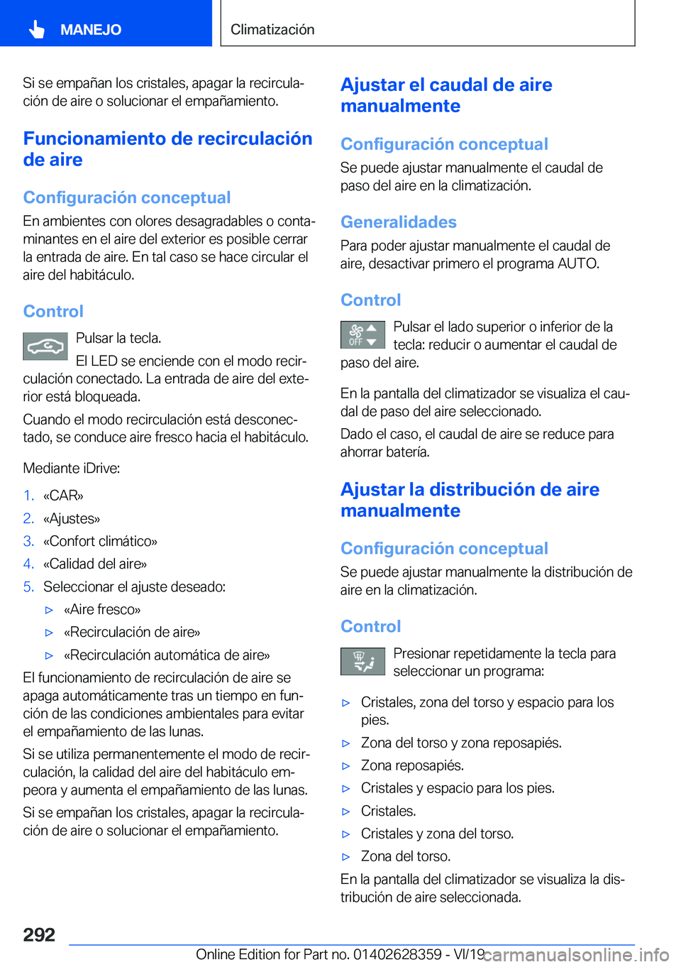 BMW 8 SERIES COUPE 2020  Manuales de Empleo (in Spanish) �S�i��s�e��e�m�p�a�