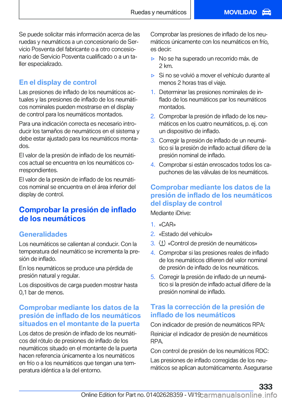 BMW 8 SERIES COUPE 2020  Manuales de Empleo (in Spanish) �S�e��p�u�e�d�e��s�o�l�i�c�i�t�a�r��m�
